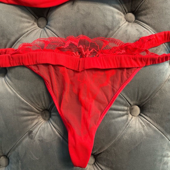 Luxury red lingerie set La Perla - Picture 4 of 16